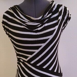 Black & White Striped Shirt‎